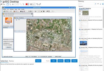 gvSIG Desktop - Flamory bookmarks and screenshots