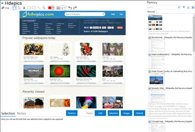 Hdwpics - Flamory bookmarks and screenshots