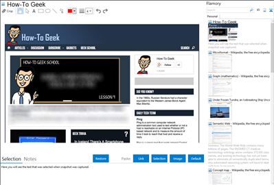 How-To Geek - Flamory bookmarks and screenshots