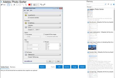 Adebis Photo Sorter - Flamory bookmarks and screenshots
