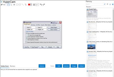 HyperCam - Flamory bookmarks and screenshots