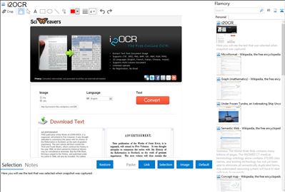 i2OCR - Flamory bookmarks and screenshots