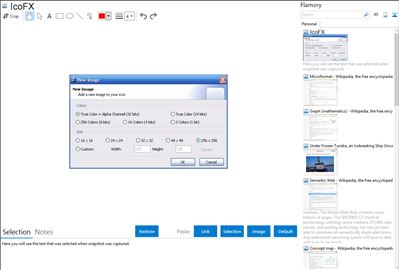 IcoFX - Flamory bookmarks and screenshots