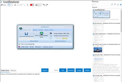 IconRestorer - Flamory bookmarks and screenshots