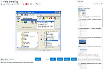 Icons from File - Flamory bookmarks and screenshots