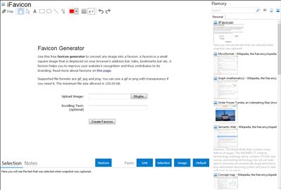 iFavicon - Flamory bookmarks and screenshots