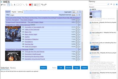 IMES - Flamory bookmarks and screenshots