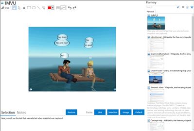 IMVU - Flamory bookmarks and screenshots