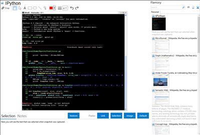 IPython - Flamory bookmarks and screenshots