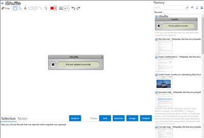 iShuffle - Flamory bookmarks and screenshots