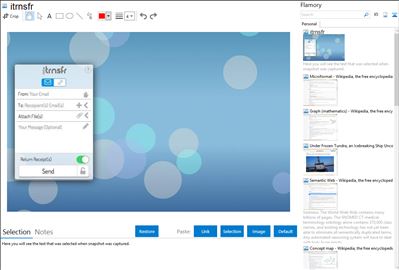 itrnsfr - Flamory bookmarks and screenshots