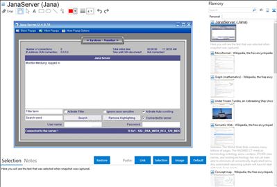 JanaServer (Jana) - Flamory bookmarks and screenshots