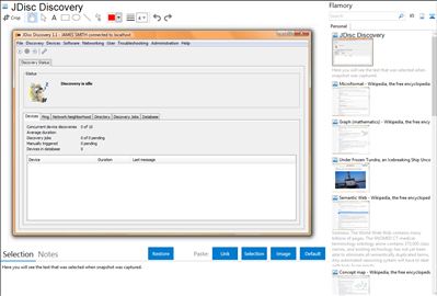 JDisc Discovery - Flamory bookmarks and screenshots