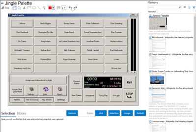 Jingle Palette - Flamory bookmarks and screenshots