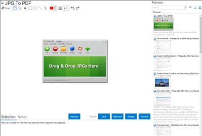 JPG To PDF - Flamory bookmarks and screenshots
