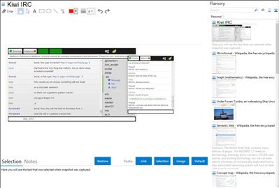 Kiwi IRC - Flamory bookmarks and screenshots
