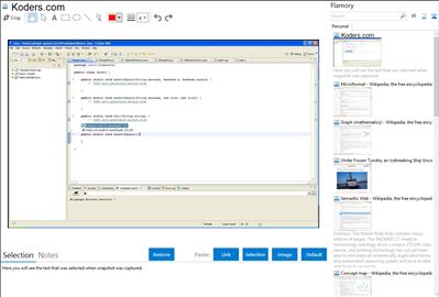 Koders.com - Flamory bookmarks and screenshots