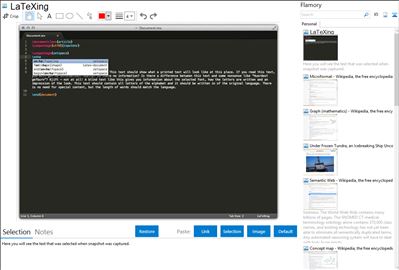 LaTeXing - Flamory bookmarks and screenshots