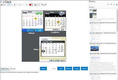 LClock - Flamory bookmarks and screenshots