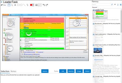 LeaderTask - Flamory bookmarks and screenshots