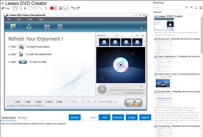 Leawo DVD Creator - Flamory bookmarks and screenshots