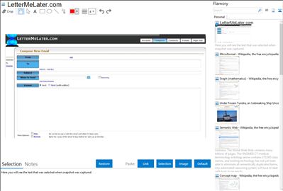 LetterMeLater.com - Flamory bookmarks and screenshots