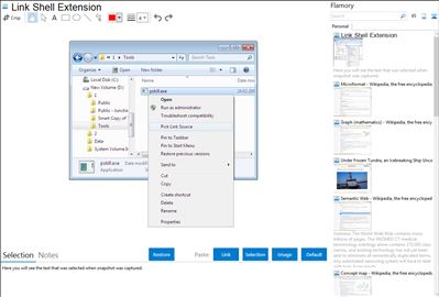 Link Shell Extension - Flamory bookmarks and screenshots