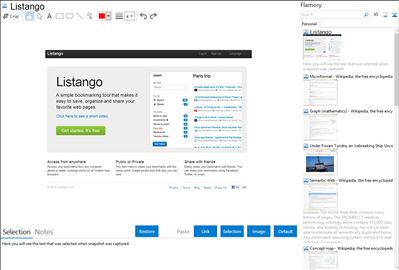 Listango - Flamory bookmarks and screenshots