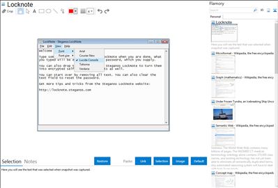 Locknote - Flamory bookmarks and screenshots