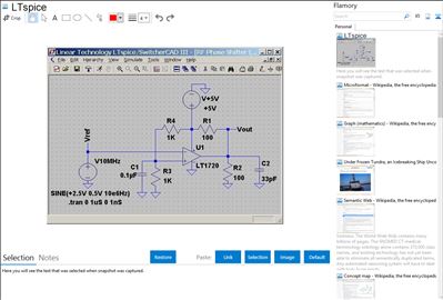 LTspice - Flamory bookmarks and screenshots