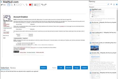 MailNull.com - Flamory bookmarks and screenshots