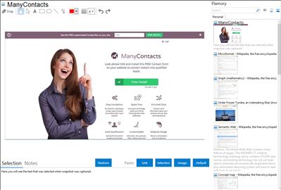 ManyContacts - Flamory bookmarks and screenshots