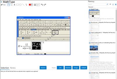 MathType - Flamory bookmarks and screenshots