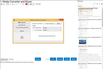 Media Converter and Muxer - Flamory bookmarks and screenshots