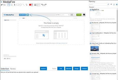 MediaFire - Flamory bookmarks and screenshots