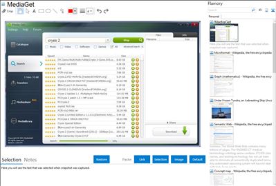 MediaGet - Flamory bookmarks and screenshots