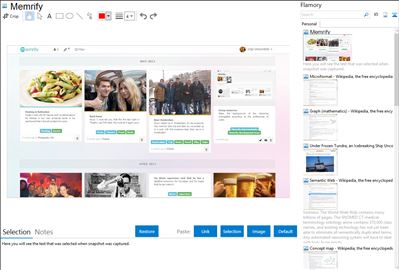 Memrify - Flamory bookmarks and screenshots