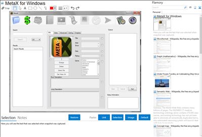 MetaX for Windows - Flamory bookmarks and screenshots