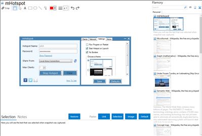 mHotspot - Flamory bookmarks and screenshots