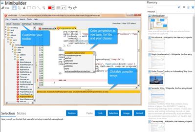 Minibuilder - Flamory bookmarks and screenshots
