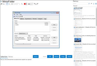 MirrorFolder - Flamory bookmarks and screenshots