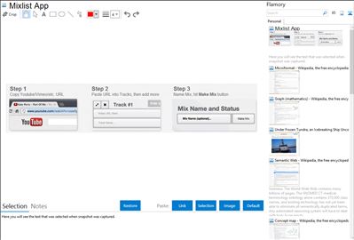 Mixlist App - Flamory bookmarks and screenshots