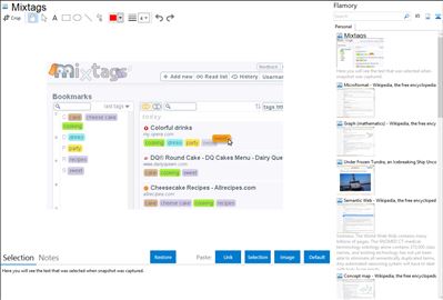 Mixtags - Flamory bookmarks and screenshots
