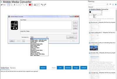 Mobile Media Converter - Flamory bookmarks and screenshots