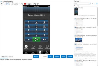 Mobilevoip - Flamory bookmarks and screenshots