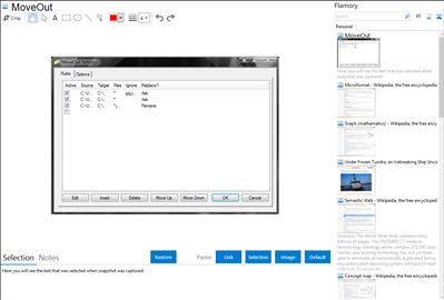 MoveOut - Flamory bookmarks and screenshots