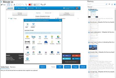 Mover.io - Flamory bookmarks and screenshots