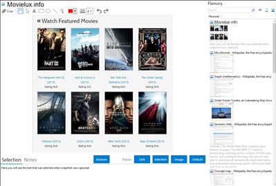 Movielux.info - Flamory bookmarks and screenshots