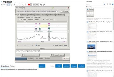 Mp3splt - Flamory bookmarks and screenshots