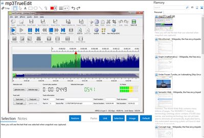 mp3TrueEdit - Flamory bookmarks and screenshots
